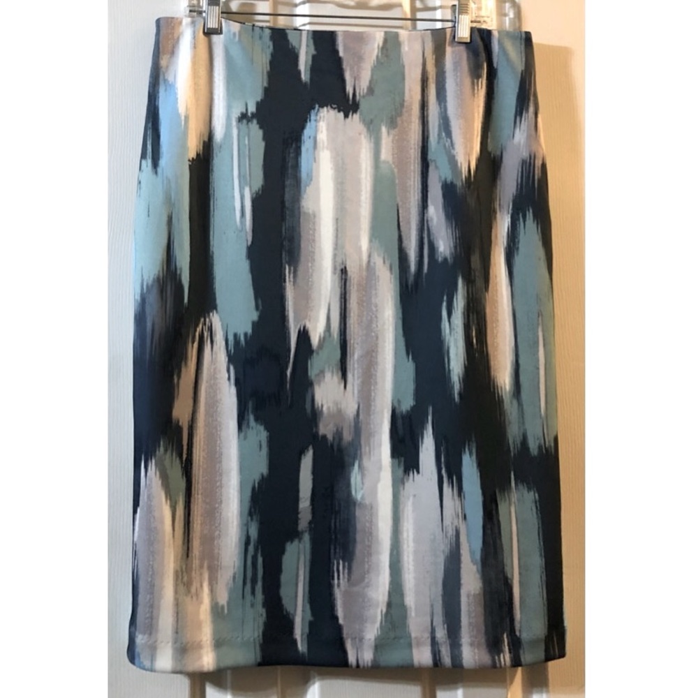 NY&CO Stretch Midi Print Scuba Skirt, Size 12